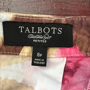 Talbots Pink and Brown Skirt